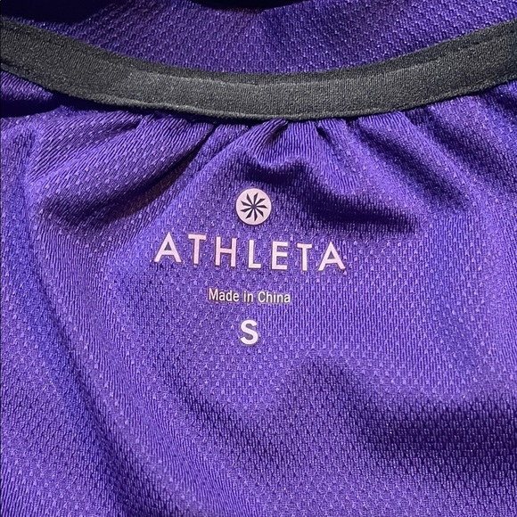 Athleta Purple V-Neck Long Sleeve Swim Cover Up Dress. Small - Picture 4 of 4